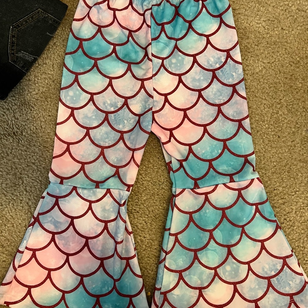 Mermaid wide leg pants